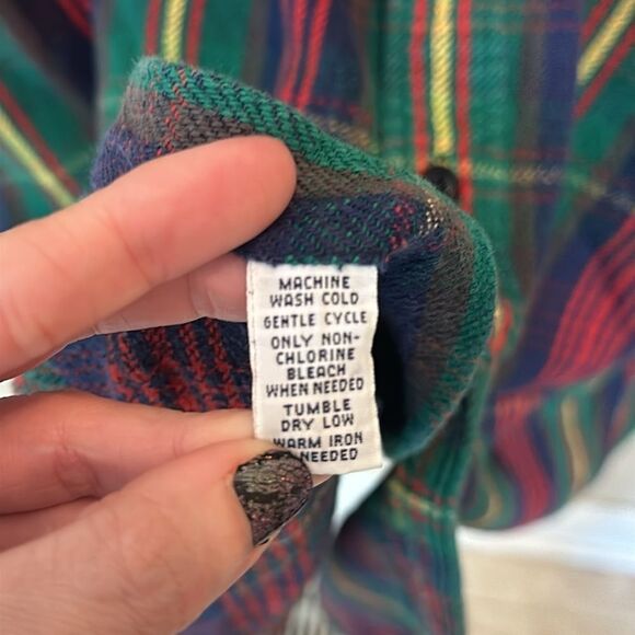 Vintage? Polo Ralph Lauren Plaid Thick Button Down Shirt “Shacket” like - Picture 5 of 7